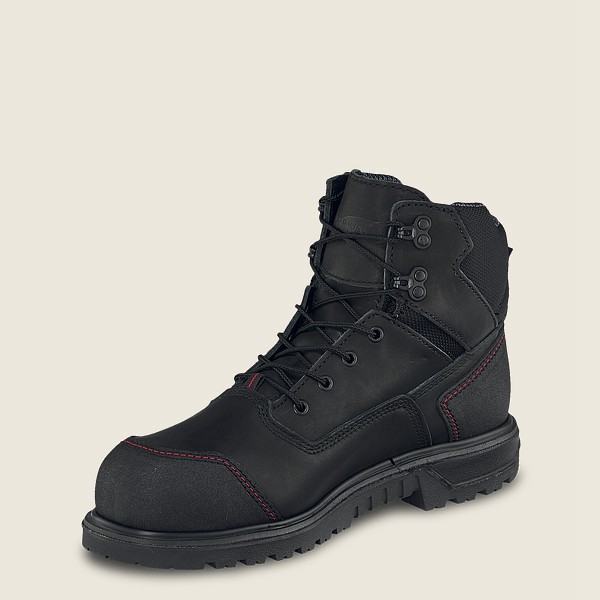 Safety Støvler Herre - Red Wing Brnr Xp - 6-Inch Waterproof Toe - Sort/Grå - NSFCJW-943